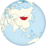 Quelle: TUBS /  CC BY-SA 3.0 DE: Mongolei auf der Weltkarte